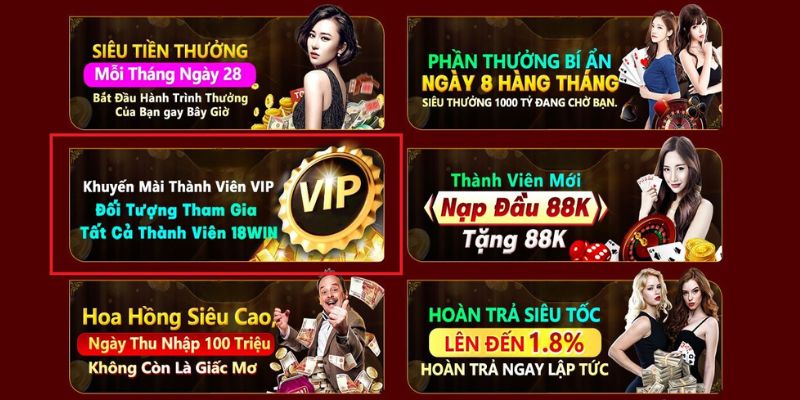 Giới thiệu chương trình VIP tại 18Win